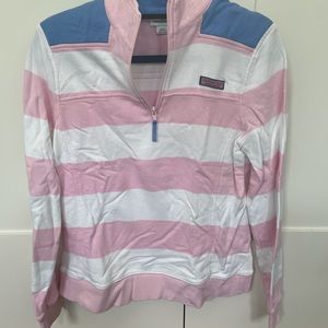 Pink and white striped Vineyard Vines Shep Shirt